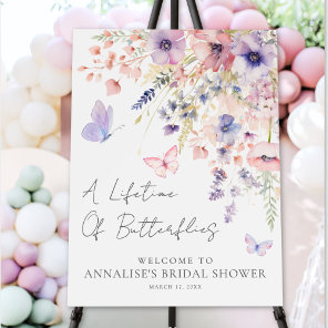 Butterfly Wildflower Bridal Shower Foam Board