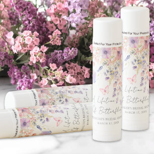 Butterfly Wildflower Bridal Shower Lip Balm