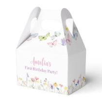 Butterfly Wildflower Favor Box Birthday Party