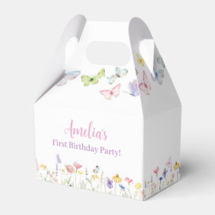 Butterfly Wildflower Favor Box Birthday Party