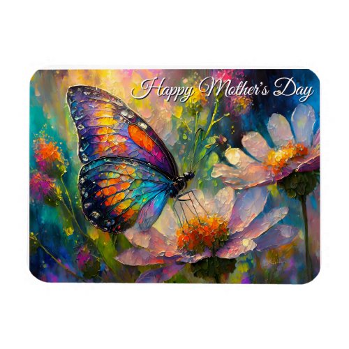 Butterfly Wildflower Sunrise Mother's Day Magnet
