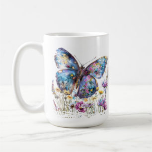 Butterfly & Wildflowers Coffee Mug