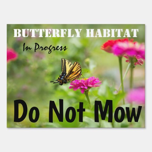 Butterfly Wildlife Habitat Sign