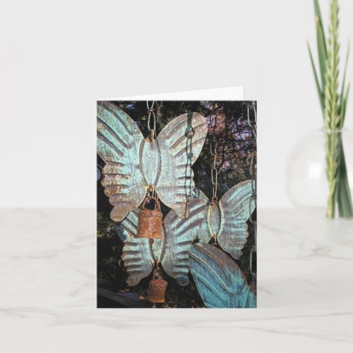 Butterfly windchime cards