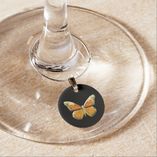Butterfly Wine Charm