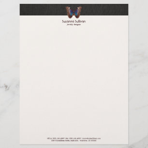 Butterfly Wing Nature Letterhead
