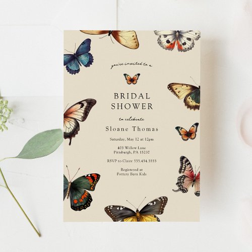 Butterfly Wings Bridal Shower Invitation