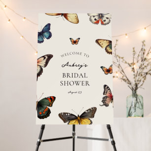 Butterfly Wings Bridal Shower Welcome Sign