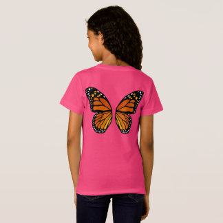 Butterfly Wings Girls T-shirt Cute Butterfly Tee