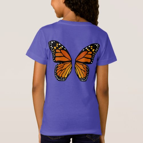 Butterfly Wings Girls T_shirts Cute Butterfly Tees