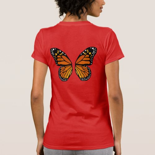Butterfly Wings Ladies T_shirt Cute Butterfly Tee
