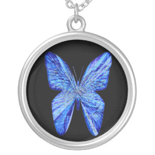 Butterfly Wings Silver Plated Necklace