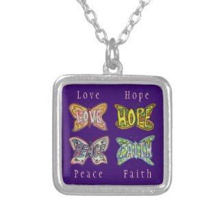 Butterfly Wings Word Art Charm Jewelry