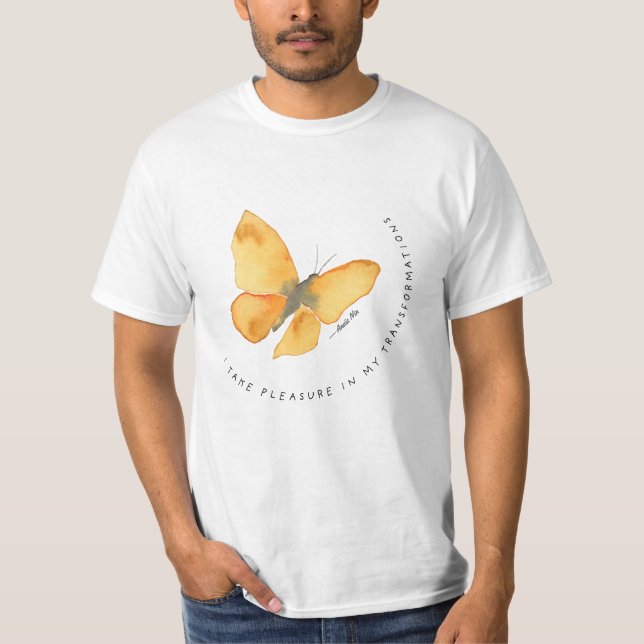 Butterfly with Anaïs Nin Quote T-Shirt (Front)
