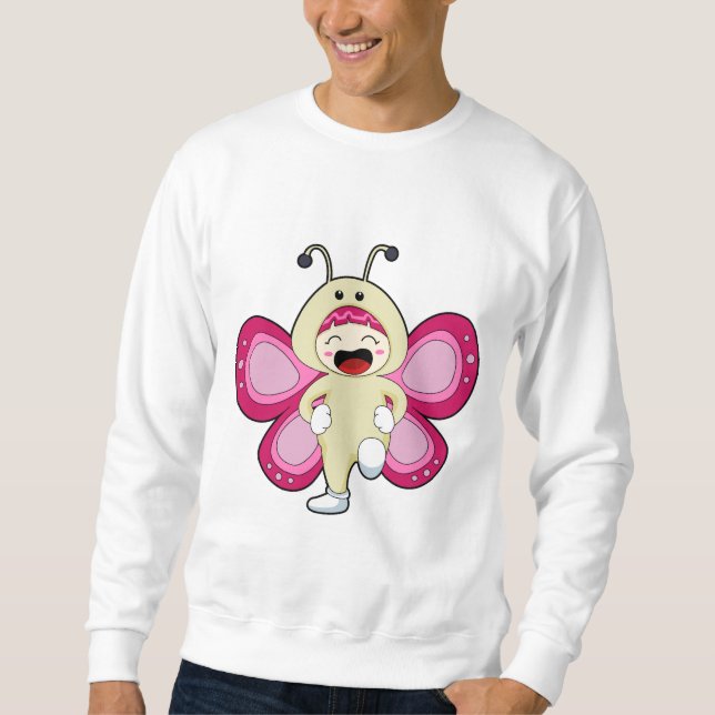 Butterfly with Costume Sweatshirt (Front)