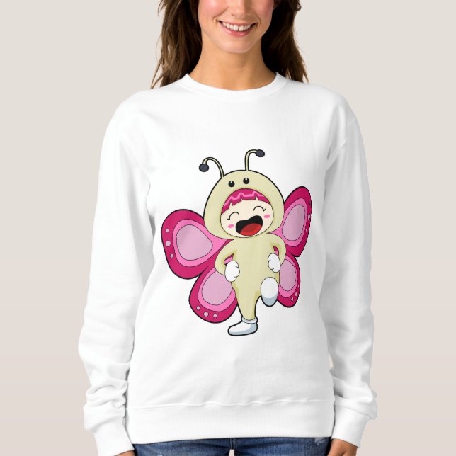 Butterfly with Costume Sweatshirt (Front)
