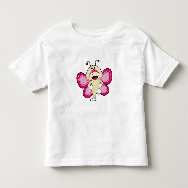 Butterfly with Costume Toddler T-shirt (Front)