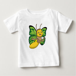 Butterfly with Cup of Coffee Baby T-Shirt