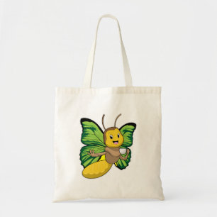 Butterfly with Cup of Coffee Tote Bag