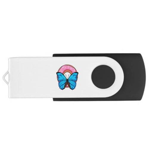 Butterfly with Donut Flash Drive