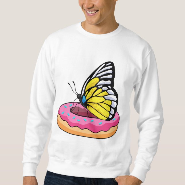 Butterfly with Donut Sweatshirt (Front)
