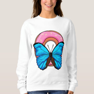 Butterfly with Donut Sweatshirt