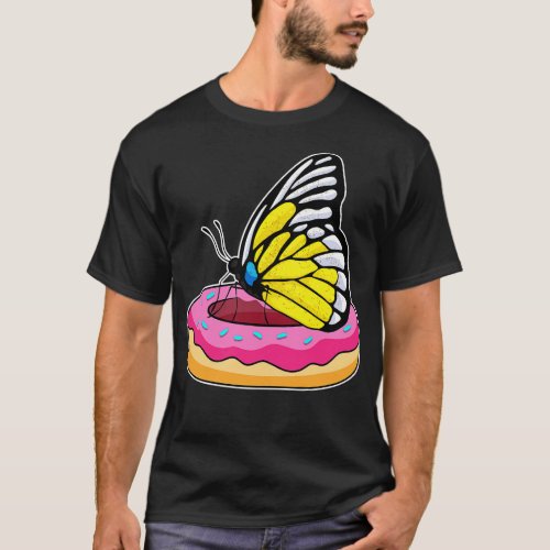 Butterfly With Donut  T_Shirt