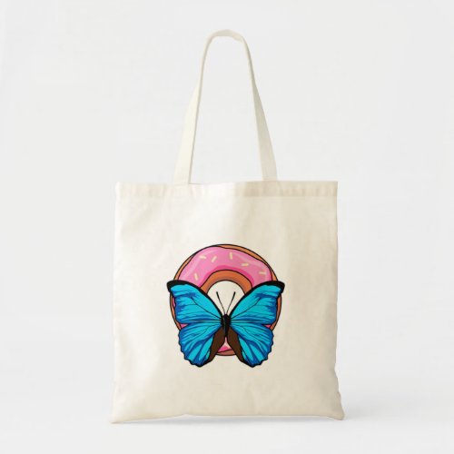 Butterfly with Donut Tote Bag