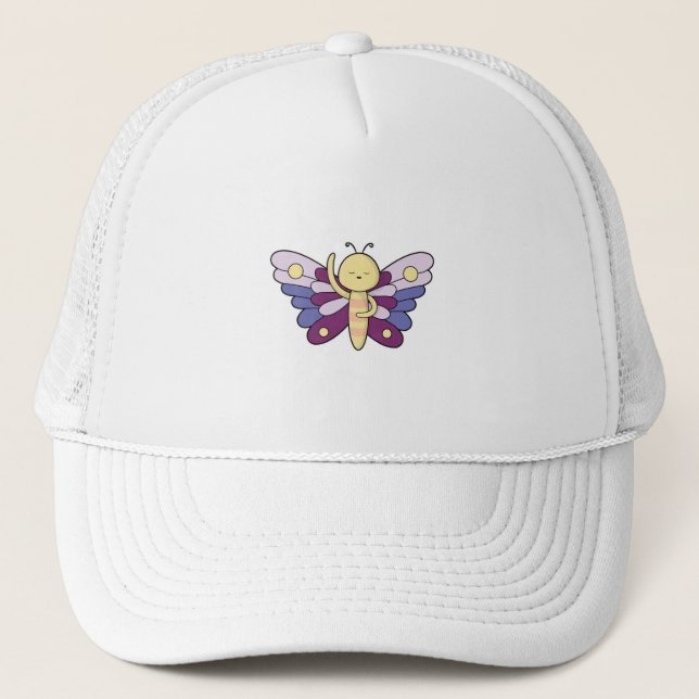 Butterfly with Dots Trucker Hat (Front)