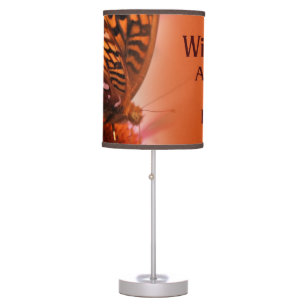 Butterfly With God Inspirational Bible Quote Table Lamp