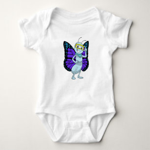 Butterfly with Goggles Baby Bodysuit
