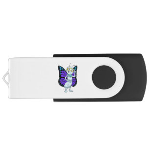 Butterfly with Goggles Flash Drive