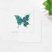 Butterfly with Green Peacock Feathers (Desk)