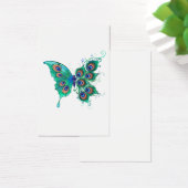 Butterfly with Green Peacock Feathers (Desk)