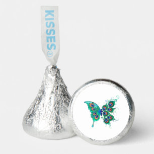 Butterfly with Green Peacock Feathers Hershey®'s Kisses®