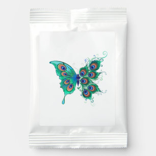 Butterfly with Green Peacock Feathers Margarita Drink Mix