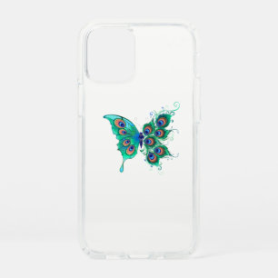 Butterfly with Green Peacock Feathers Speck iPhone 12 Mini Case