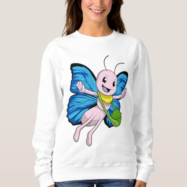 Butterfly with Handbag Sweatshirt (Front)
