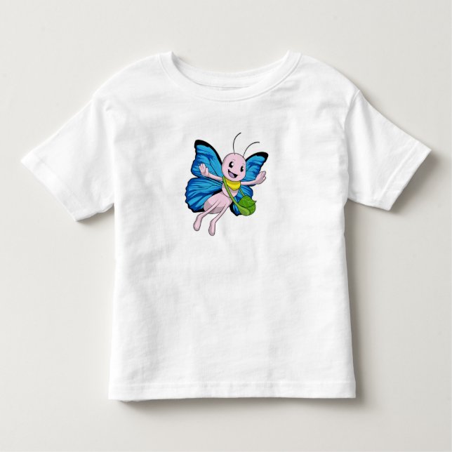 Butterfly with Handbag Toddler T-shirt (Front)
