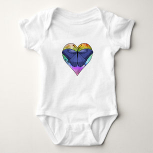 Butterfly with Heart Baby Bodysuit