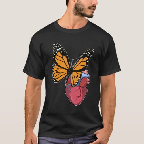 Butterfly with Heart T_Shirt