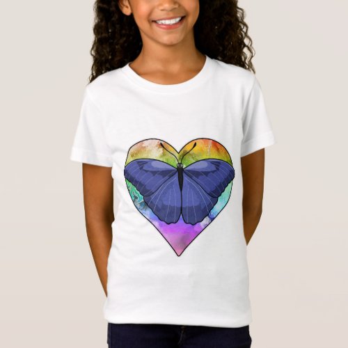 Butterfly with Heart T_Shirt