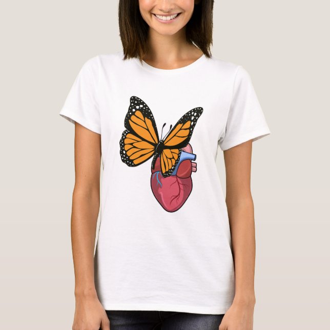 Butterfly with Heart T-Shirt (Front)