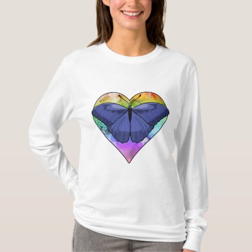 Butterfly with Heart T_Shirt