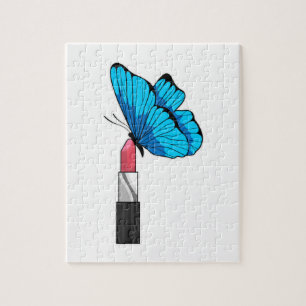 Butterfly with Lipstick Jigsaw Puzzle