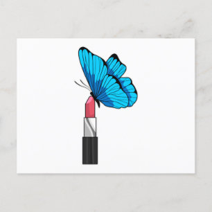 Butterfly with Lipstick Postcard