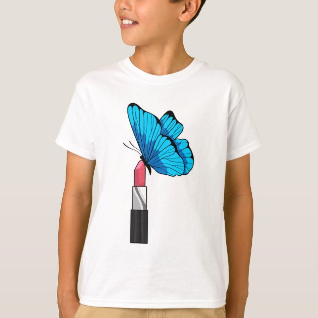Butterfly with Lipstick T-Shirt (Front)