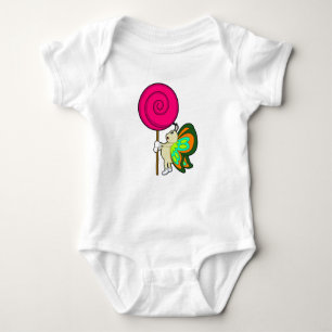 Butterfly with Lollipop Baby Bodysuit