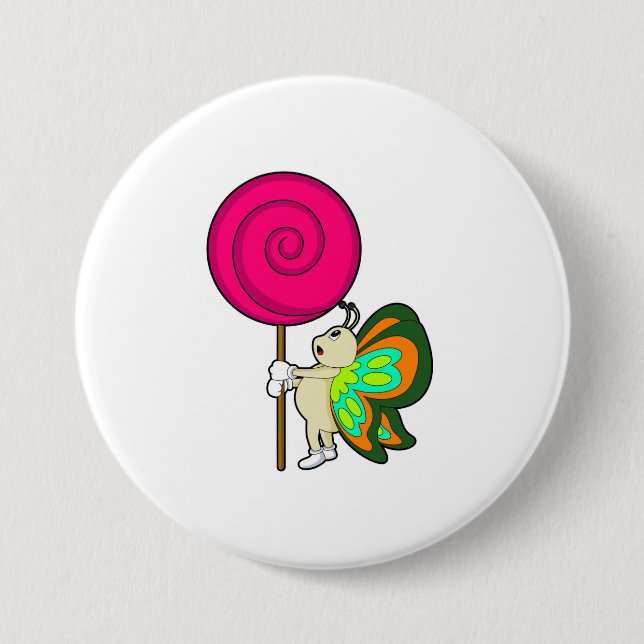 Butterfly with Lollipop Button (Front)