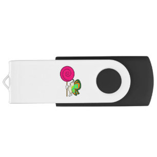 Butterfly with Lollipop Flash Drive